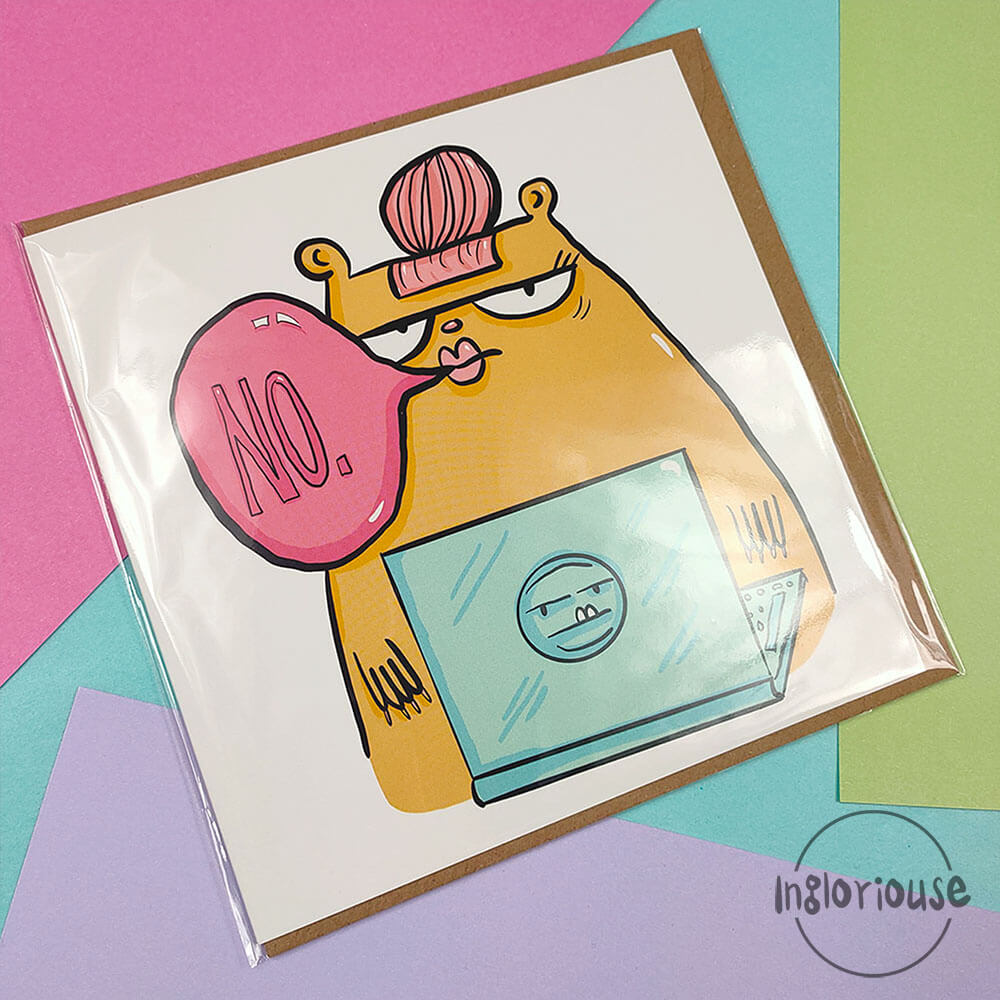 Corporate job greeting card (15x15cm with envelope)