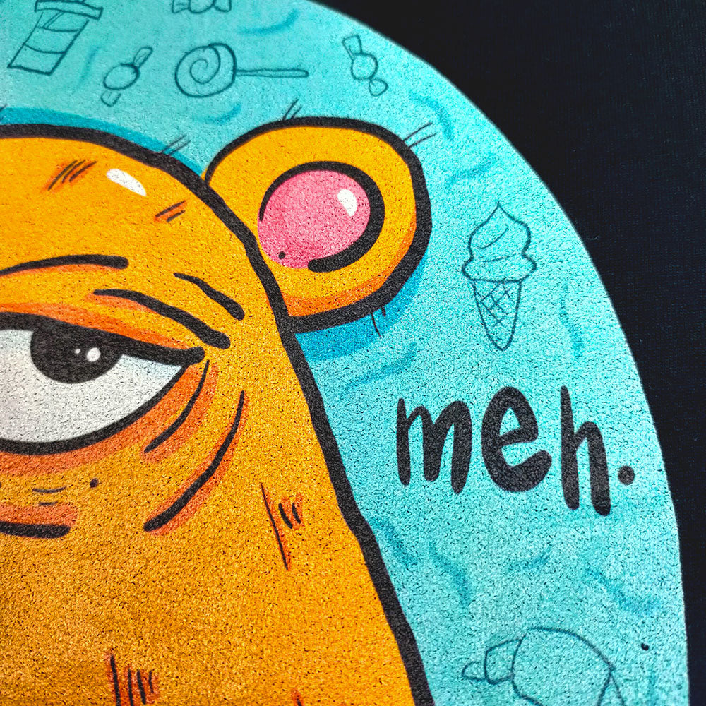 Grumpy T-shirt – Meh bear – Black, Unisex