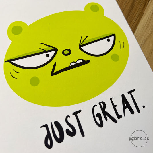 The three stages of enthusiasm print - A4 or A3 (unframed)